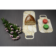 Golden Leaves Cheese Board Set